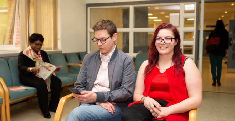 people in waiting room