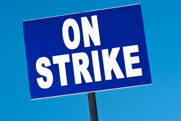 on strike sign