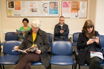 patients in waiting room