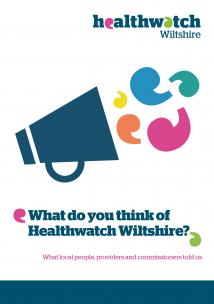What do you think of Healthwatch Wiltshire front cover