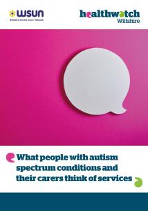 What people with autism think of services report front cover